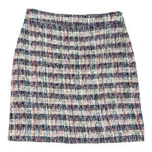 Talbots Womens Tweed Skirt Size 4 Multicolor Lined Career Classic
